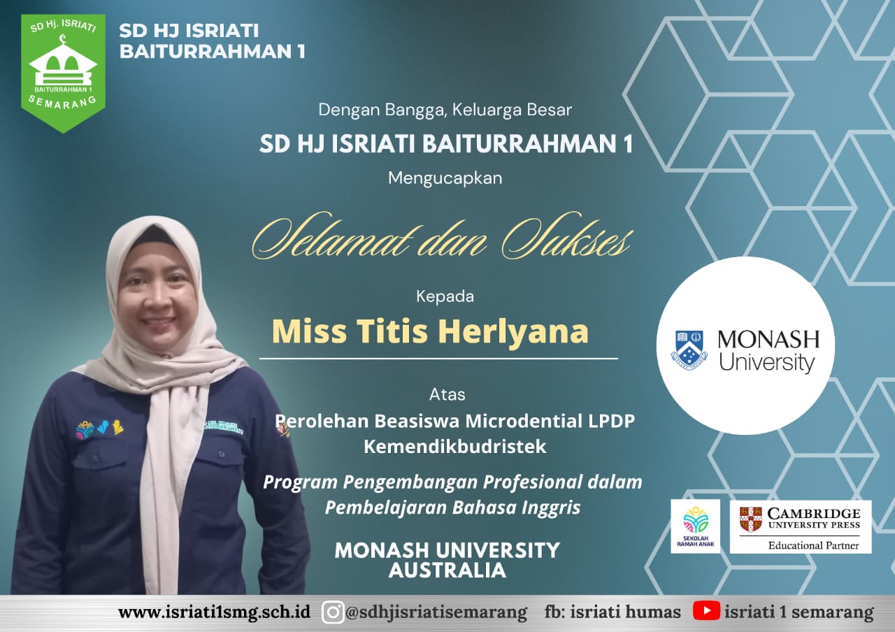 Selamat dan Sukses atas Perolehan Beasiswa Microdential  LPDP Kemendikbudristek Miss. Titis Herlyana, S.S.
