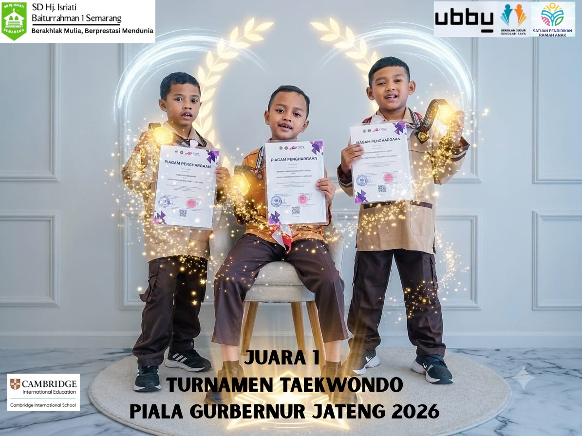 Prestasi SD Hj. Isriati Baiturrahman 1 Semarang. Jumat, 24 Juli 2026